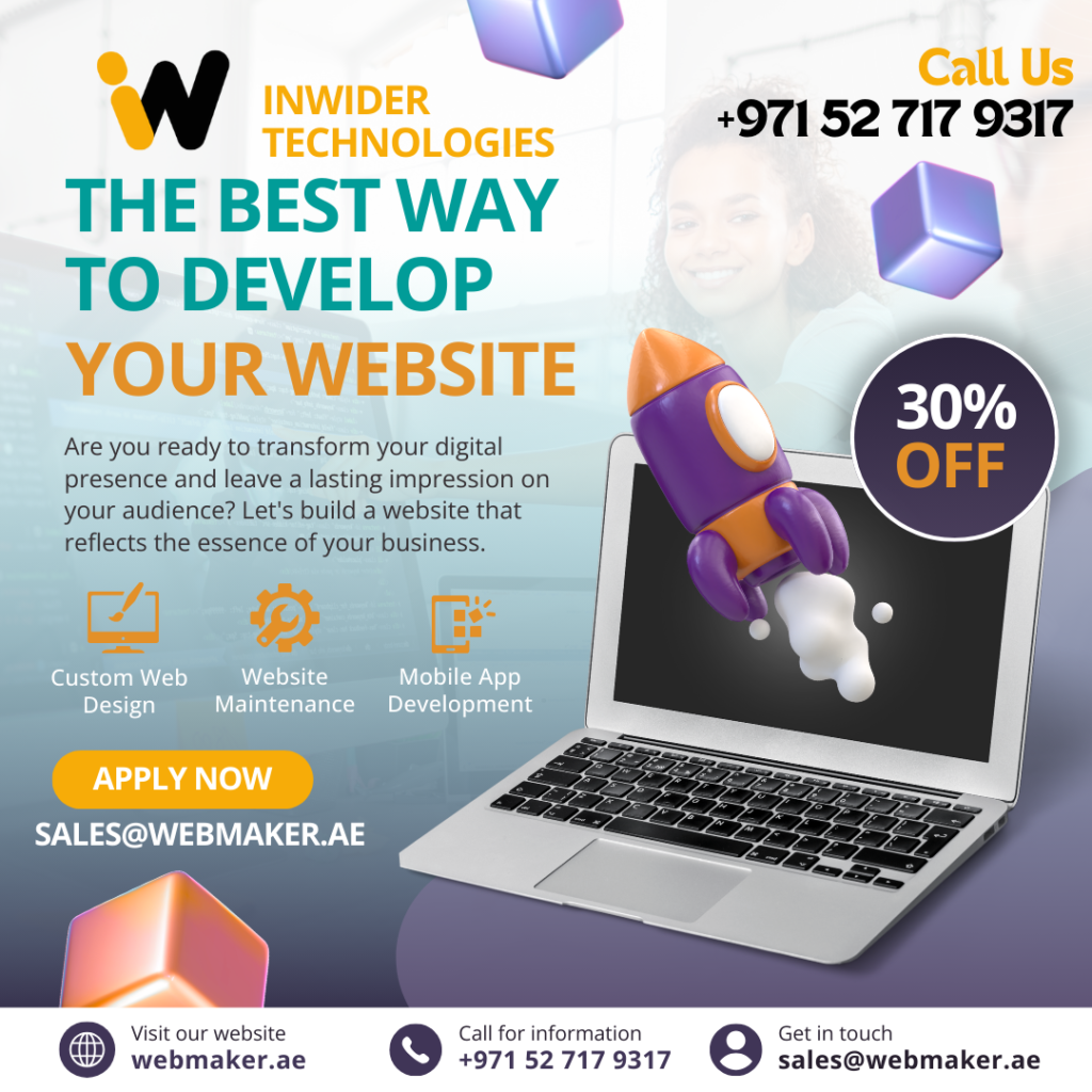 Sharjah Web Design Services by Webmaker.ae – Powered by Inwider Technologies